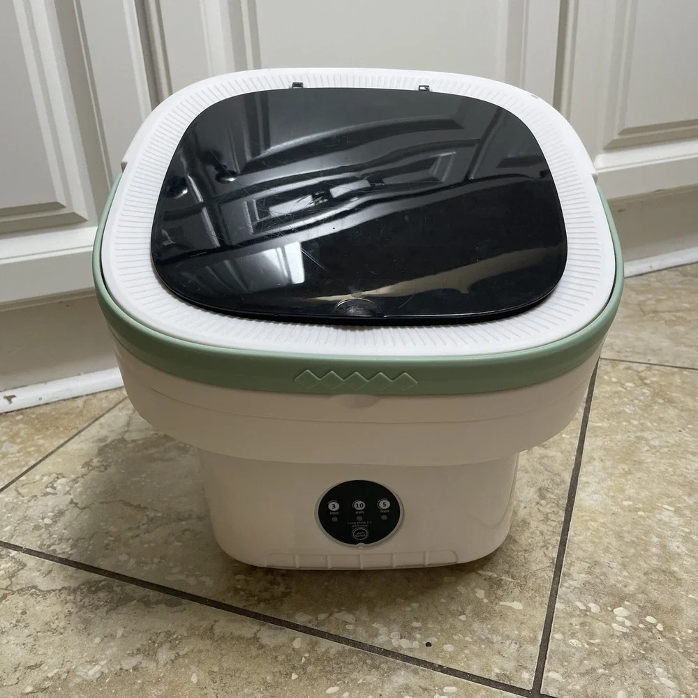 Portable Washing Machine, 12L Upgraded Mini Machine‎ With Spin Green